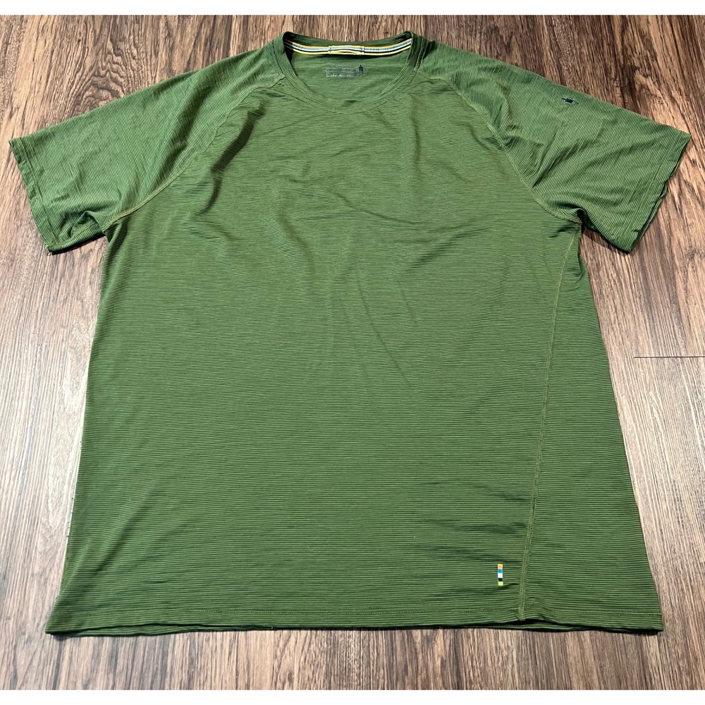 Smartwool Merino 150 Shirt Mens XL Green Short Sleeve Base Layer Hiking Tee